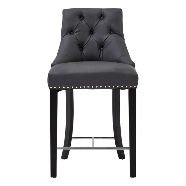 Tufted Grey Dining Chair