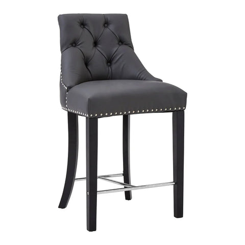 Tufted Grey Dining Chair