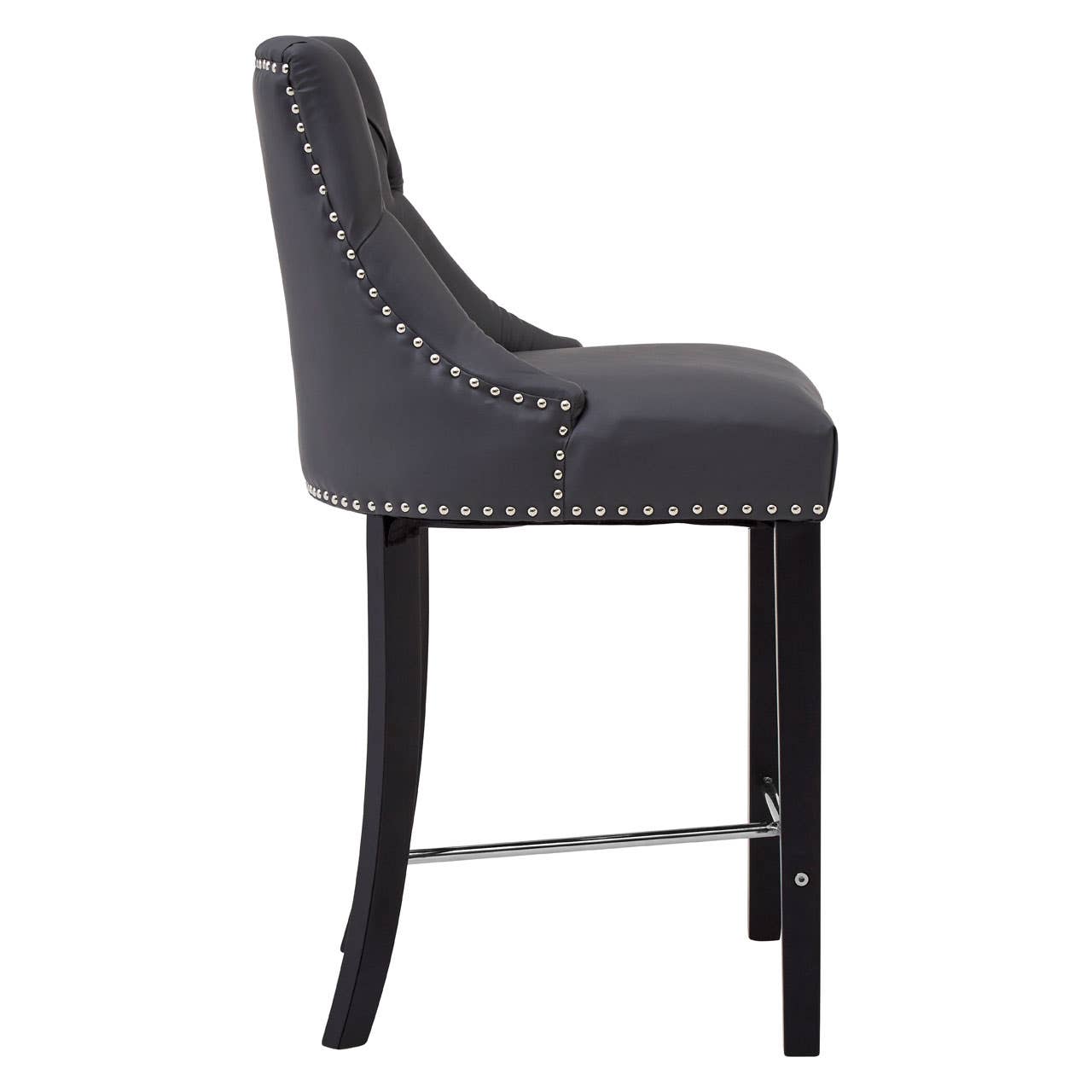 Tufted Grey Dining Chair
