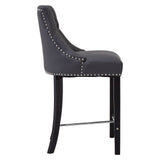 Tufted Grey Dining Chair
