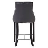 Tufted Grey Dining Chair