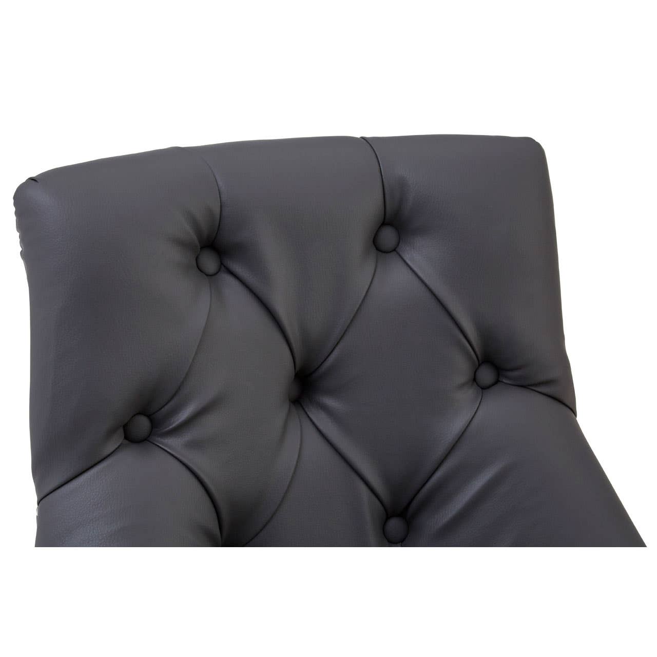 Tufted Grey Dining Chair