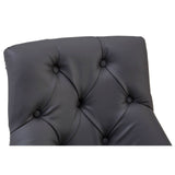 Tufted Grey Dining Chair