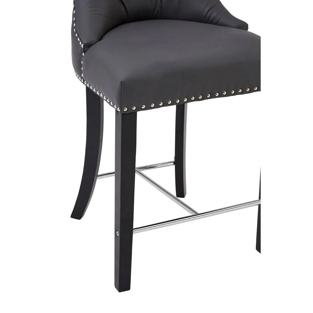 Tufted Grey Dining Chair