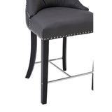 Tufted Grey Dining Chair