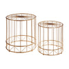 Golden Sunburst Side Tables