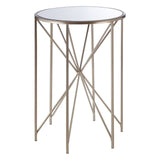 Mirrored Glass Side Table