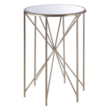 Mirrored Glass Side Table