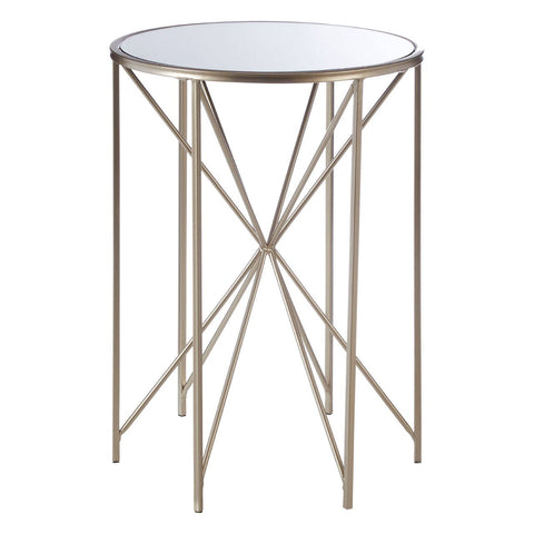 Mirrored Glass Side Table