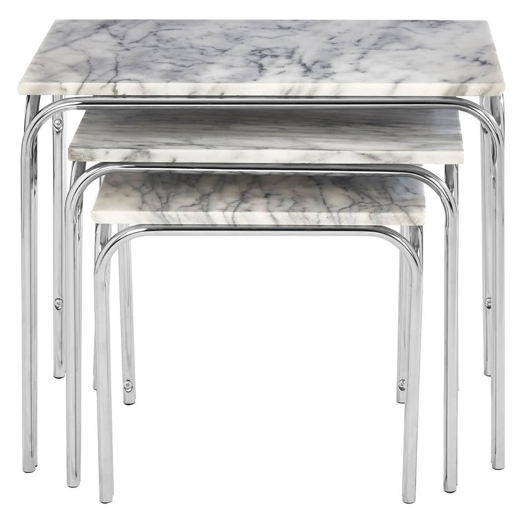 Marble Nesting Tables Set