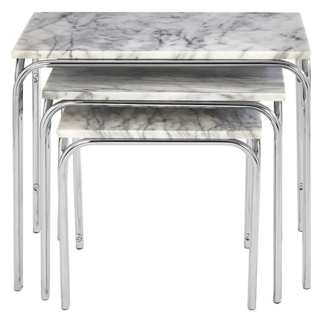 Marble Nesting Tables Set