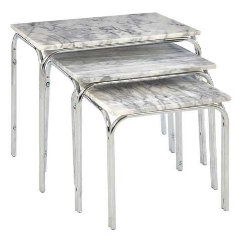 Marble Nesting Tables Set