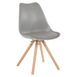 Stockholm Grey Padded Seat Dining Chair