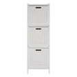 Salon White Wood 3 drawer cabinet