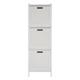 Salon White Wood 3 drawer cabinet