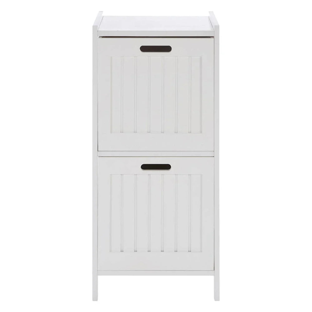 Salon white wood 2 Drawer cabinet