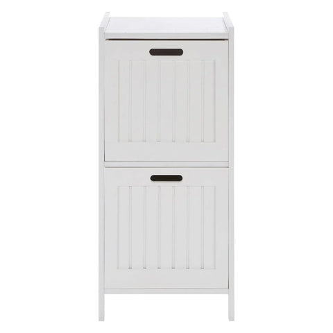 Salon white wood 2 Drawer cabinet