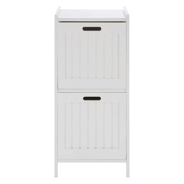 Salon white wood 2 Drawer cabinet