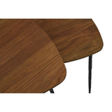 Triangular Oak Nesting Side Tables