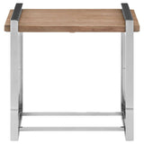 Exotic Elm Wood Side Table