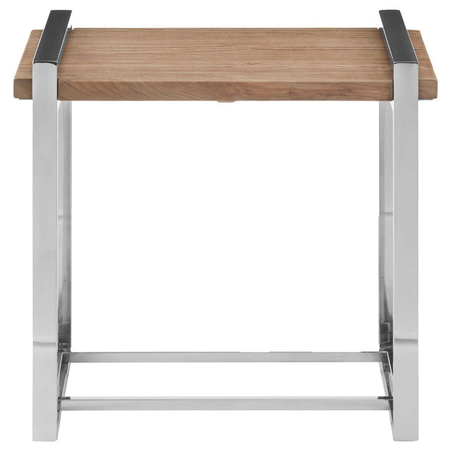 Exotic Elm Wood Side Table