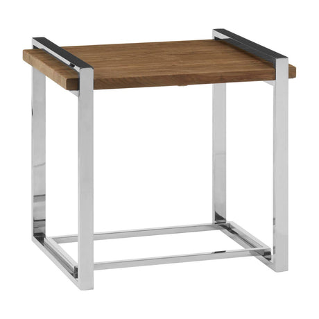 Exotic Elm Wood Side Table