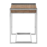 Exotic Elm Wood Side Table