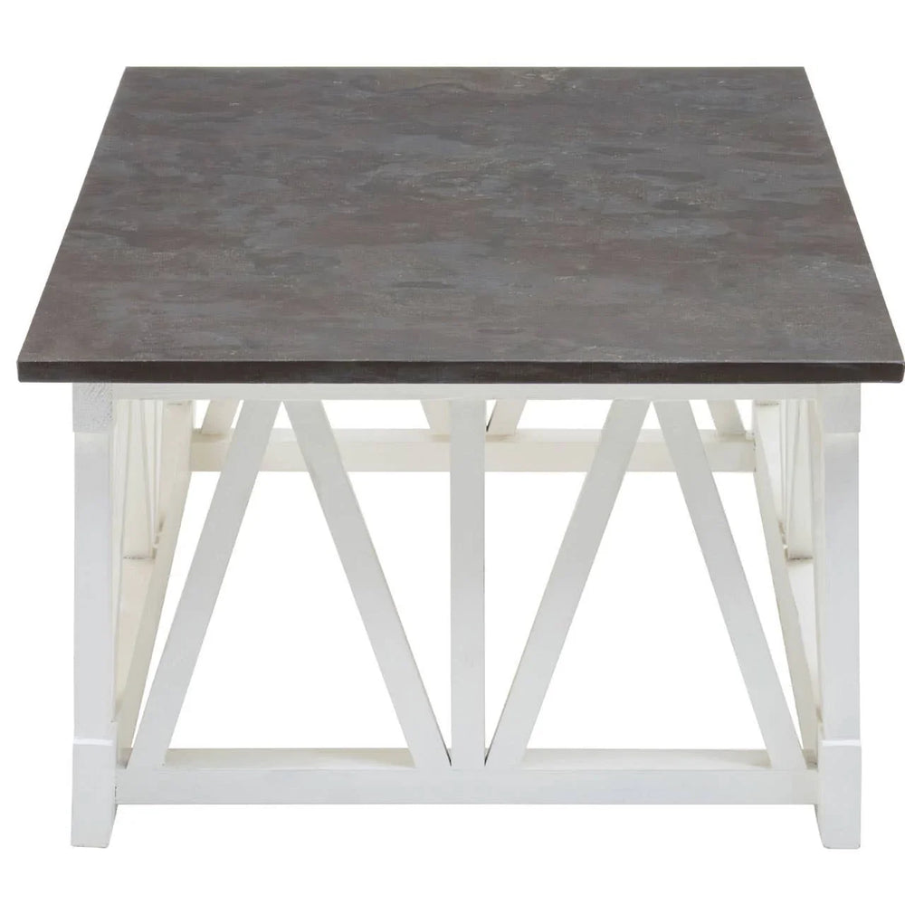 Carved Alder Wood Coffee Table