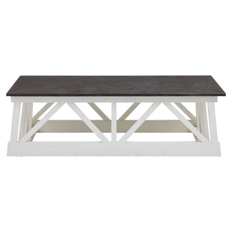 Carved Alder Wood Coffee Table