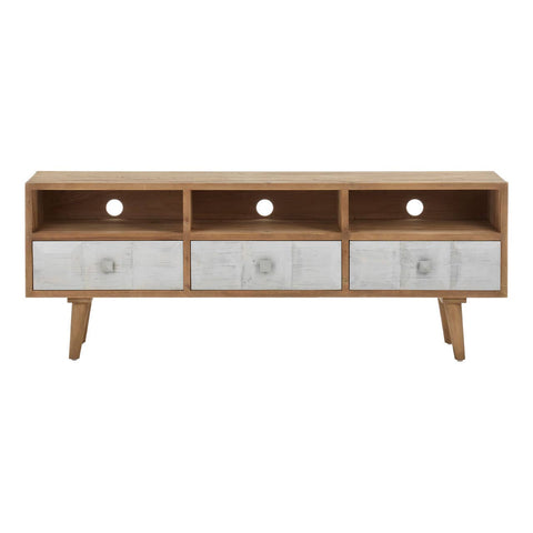 Rustic Wood Media Console