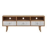 Rustic Wood Media Console