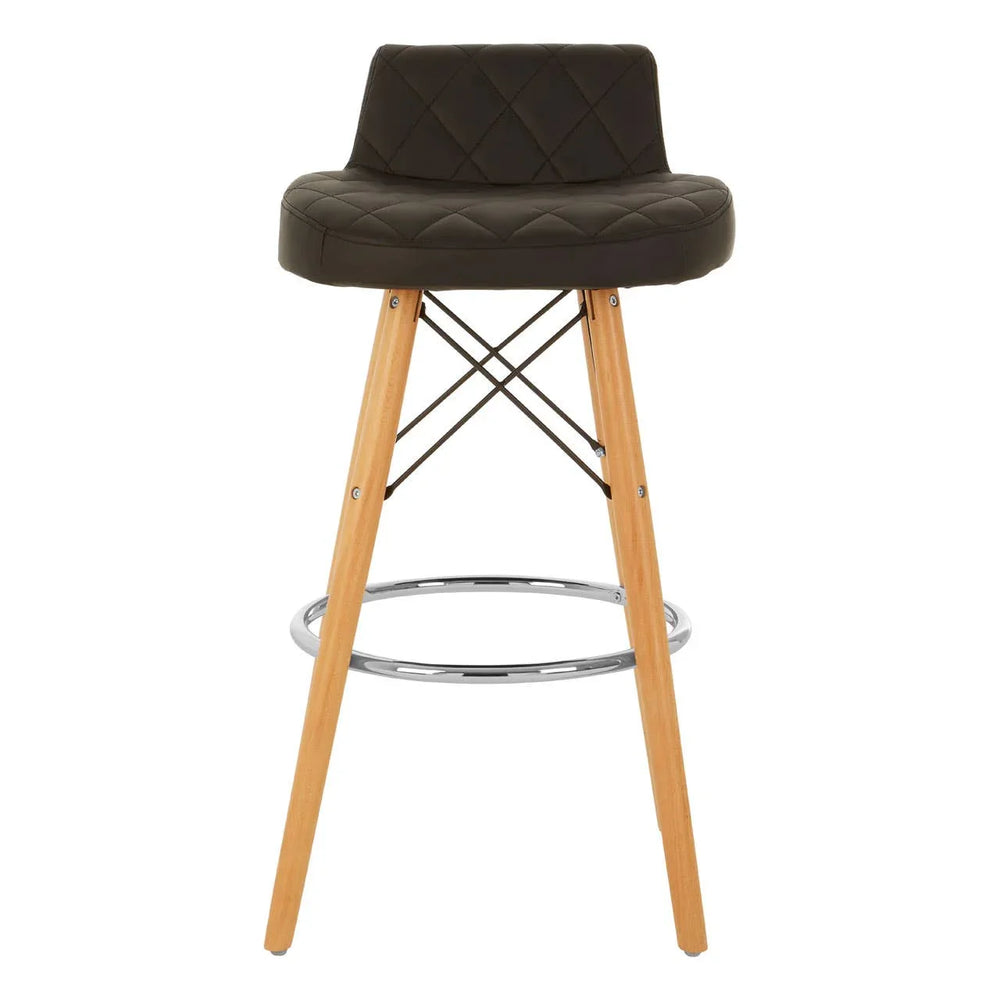 Nordic Diamond Back Bar Stool