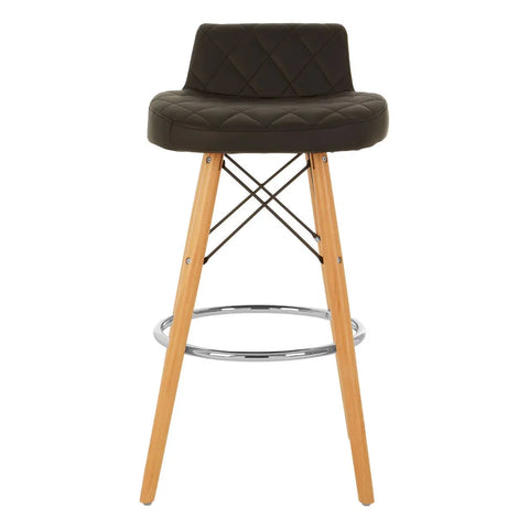Nordic Diamond Back Bar Stool