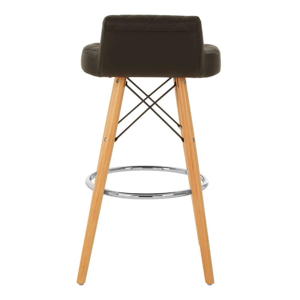Nordic Diamond Back Bar Stool