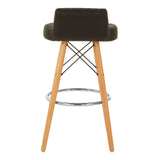 Nordic Diamond Back Bar Stool