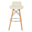 Nordic Diamond Back Bar Stool