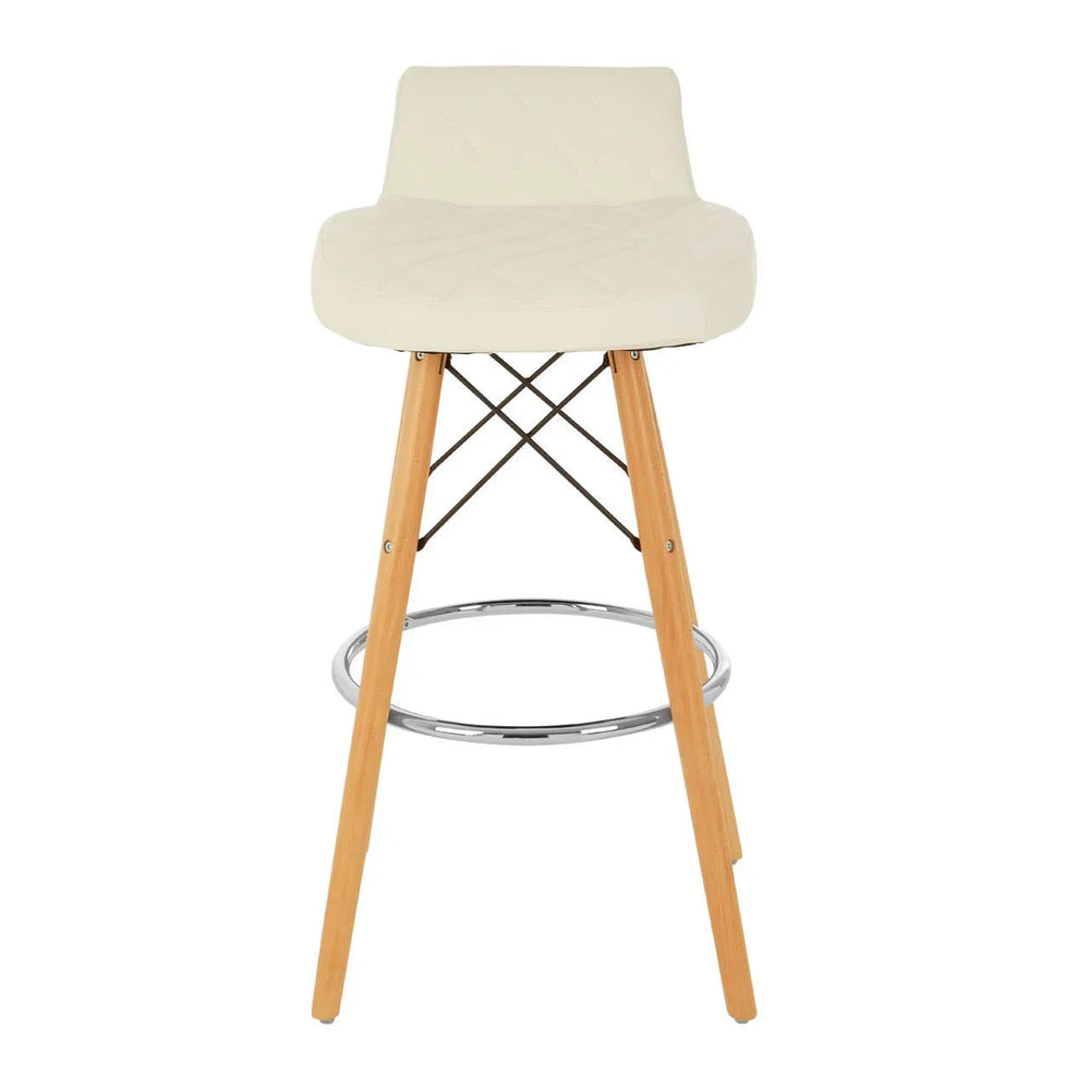 Nordic Diamond Back Bar Stool