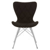 Luxe Black Quilted Dining Chair