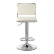 Retro Chrome White Bar Stool