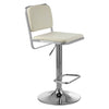 Retro Chrome White Bar Stool