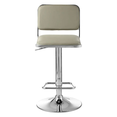 Retro Chrome Grey Bar Stool