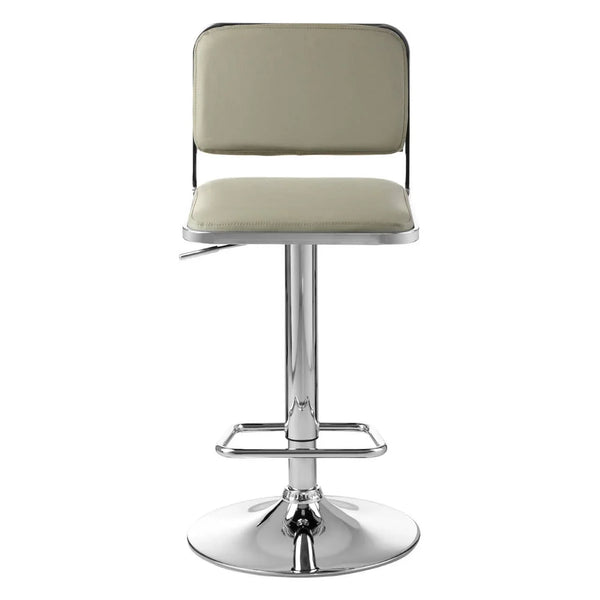 Retro Chrome Grey Bar Stool