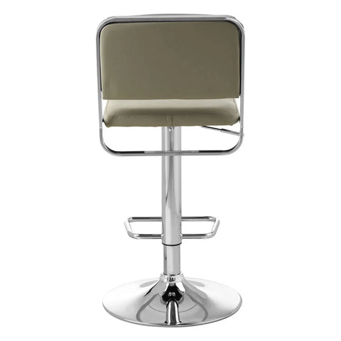 Retro Chrome Grey Bar Stool