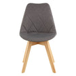 Luxe Diamond Grey Dining Chair