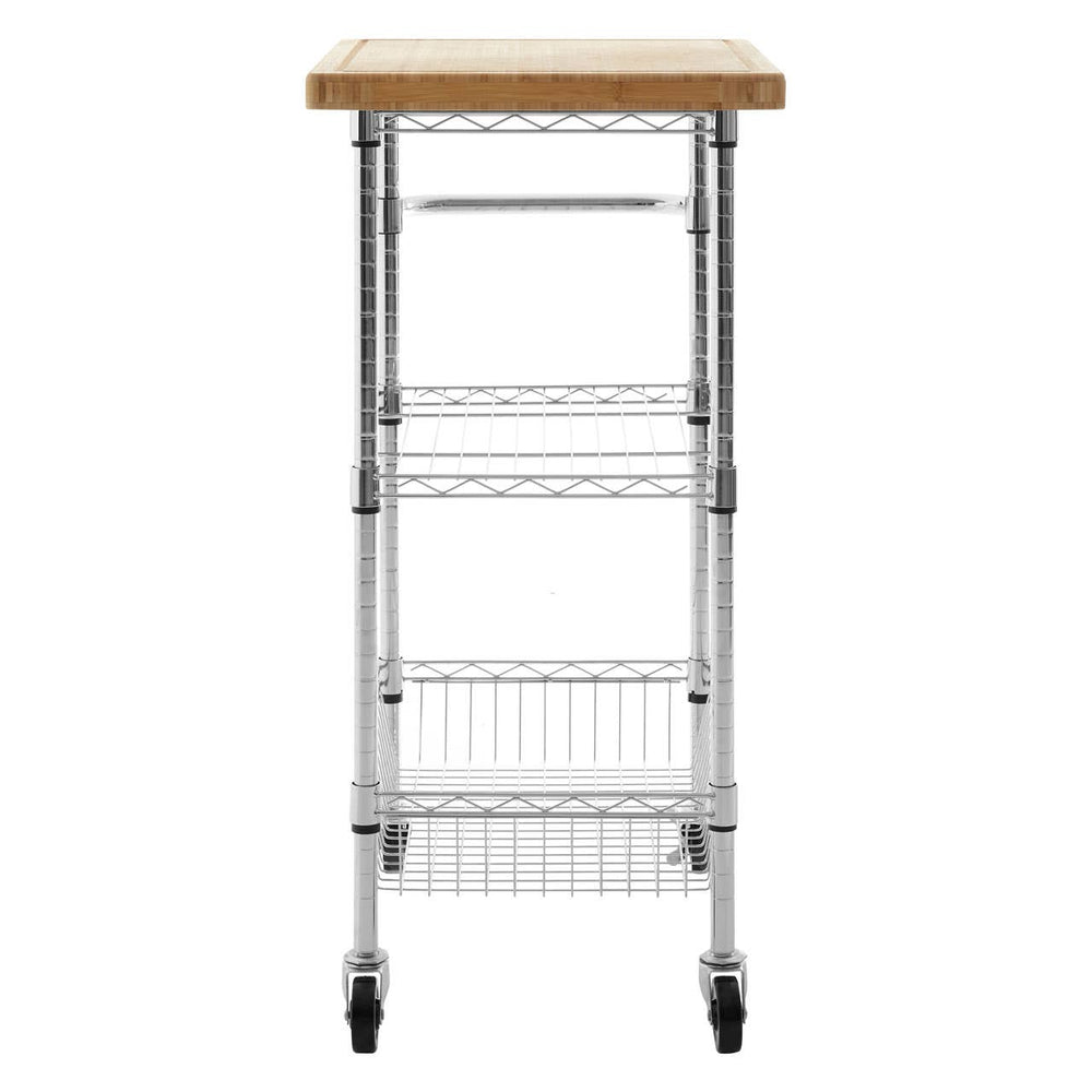 Bamboo Kitchen Storage Cart