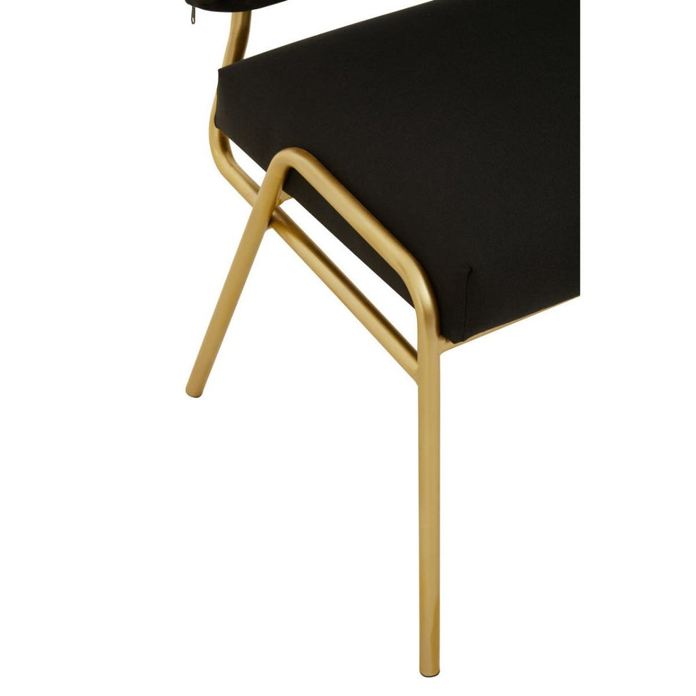Luxe Black & Gold Chair