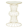 Gilded Glass Top Side Table