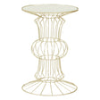 Gilded Glass Top Side Table
