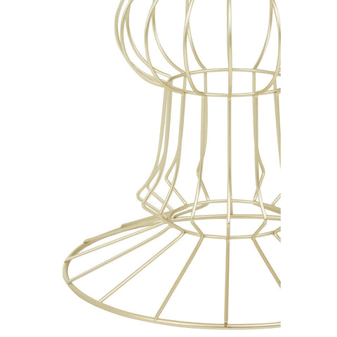 Gilded Glass Top Side Table