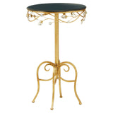 Gold Frame Round Side Table